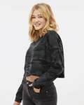Independent Trading Co. AFX24CRP Women's Lightweight Cropped Crew Pullover Side Thumbnail