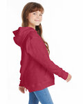 Hanes P473 Youth EcoSmart ® Pullover Hooded Sweatshirt Side Thumbnail