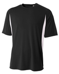 a4 n3181 men's cooling performance color blocked t-shirt Front Thumbnail
