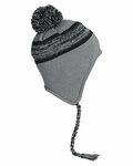 j america 5007ja backcountry knit pom hat Side Thumbnail