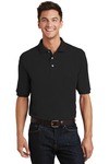 port authority k420p heavyweight cotton pique polo with pocket Front Thumbnail