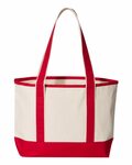q-tees q125800 20l small deluxe tote Back Thumbnail