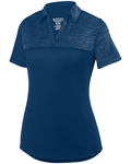 Augusta Sportswear 5413 Ladies Shadow Tonal Heather Polo Front Thumbnail
