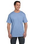 Hanes 5190P Adult Beefy-T® with Pocket Front Thumbnail