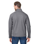 core365 ce72 men's venture heathered stripe full-zip Back Thumbnail