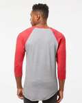 Tultex 0245TC Unisex Raglan Tee Back Thumbnail