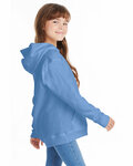 Hanes P473 Youth 7.8 oz. EcoSmart® 50/50 Pullover Hooded Sweatshirt Side Thumbnail