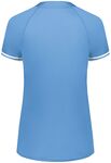 Augusta Sportswear AS6918 Girls Cutter+ Henley Jersey Back Thumbnail