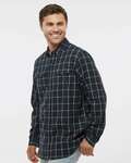 burnside b8210 men's plaid flannel shirt Side Thumbnail