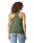 gildan g672l ladies' softstyle cvc racerback tank Back Thumbnail