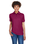 UltraClub 8541 Women's Whisper Pique Polo Front Thumbnail