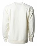 independent trading co. ss1000c icon unisex lightweight loopback terry crewneck sweatshirt Back Thumbnail