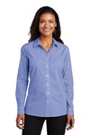 Port Authority LW644 Ladies Broadcloth Gingham Easy Care Shirt Front Thumbnail