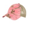 Port Authority C929 Unstructured Camouflage Mesh Back Cap Front Thumbnail