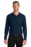 Port Authority K200LS Wearever Signature Pique Long Sleeve Polo Front Thumbnail