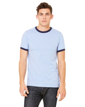Bella + Canvas 3055C Men's Jersey Short-Sleeve Ringer T-Shirt Front Thumbnail
