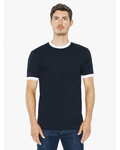 american apparel 2410w fine jersey ringer t-shirt Front Thumbnail