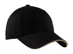 Port Authority C830 Sandwich Bill Cap with Striped Closure Front Thumbnail