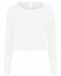 just hoods by awdis jha035 ladies' cropped pullover sweatshirt Front Thumbnail