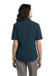 port authority l650 ladies ultra stretch polo Back Thumbnail