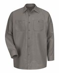 Red Kap SP14LONG Long Size, Long Sleeve Industrial Work Shirt Front Thumbnail