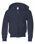 Jerzees 993B NuBlend® Youth Full-Zip Hooded Sweatshirt Front Thumbnail