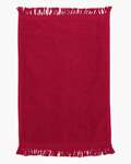 Q-Tees T100 Fringed Fingertip Towel Front Thumbnail