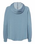 Independent Trading Co. PRM2500Z Women's California Wave Wash Full-Zip Hooded Sweatshirt Back Thumbnail