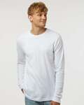 tultex 202ls fine jersey long sleeve t-shirt Front Thumbnail