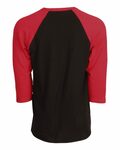 tultex 0245tc unisex raglan tee Back Thumbnail