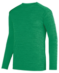 augusta sportswear 2903 adult shadow tonal heather long-sleeve training t-shirt Front Thumbnail