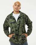burnside 9718 men's nylon coaches jacket Front Thumbnail