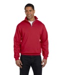 Jerzees 995M NuBlend ® 1/4-Zip Cadet Collar Sweatshirt Front Thumbnail