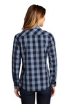 Port Authority LW670 Ladies Everyday Plaid Shirt Back Thumbnail