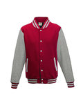 Just Hoods By AWDis JHA043 Men's 80/20 Heavyweight Letterman Jacket Front Thumbnail