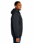 harriton m722 unisex climabloc® heavyweight hooded full-zip jacket Side Thumbnail