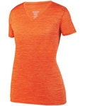 augusta sportswear 2902 ladies' shadow tonal heather short-sleeve training t-shirt Front Thumbnail