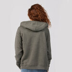 tultex t581 unisex premium fleece full-zip hooded sweatshirt Back Thumbnail