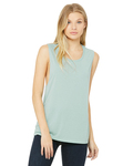 bella + canvas b8803 women's flowy scoop muscle tank Front Thumbnail