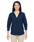Harriton M610W Women's Paradise Three-Quarter Pullover Sleeve Performance Shirt Front Thumbnail