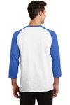 port & company pc55rs core blend 3/4-sleeve raglan tee Back Thumbnail