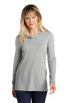 sport-tek lst406 ladies posicharge ® tri-blend wicking long sleeve hoodie Front Thumbnail