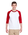gildan g570 heavy cotton ™ 3/4-sleeve raglan t-shirt Back Thumbnail
