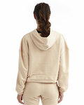 tridri td085 ladies' cropped oversized hooded sweatshirt Back Thumbnail
