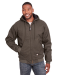 berne hj375t men's tall highland washed cotton duck hooded jacket Front Thumbnail
