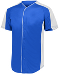 Augusta Sportswear 1655 Full-Button Baseball Jersey Front Thumbnail