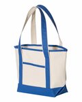 q-tees q125800 20l small deluxe tote Side Thumbnail