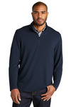 port authority k825 microterry 1/4-zip pullover Front Thumbnail