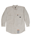 berne frsh21 men's flame-resistant down plaid work shirt Front Thumbnail