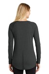 district dt132l women's perfect tri ® long sleeve tunic tee Back Thumbnail